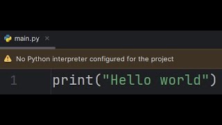 [Fixed] No python interpreter configured for the project PyCharm