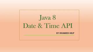 Java 8 || Date and Time API || Joda Time API || Example -2