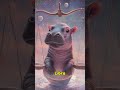 moo deng as zodiac adorable baby hippo zodiac transformation ♉✨