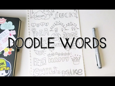 How to turn WORDS into Doodles! | Doodle Words How to turn WORDS into Doodles! | Doodle Words