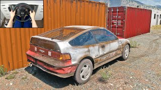 Rebuilding Honda CRX - Forza Horizon 5 (Steering Wheel + Shifter) Gameplay