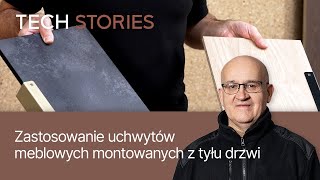 Zastosowanie uchwytów meblowych montowanych z tyłu drzwi