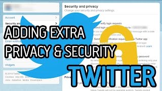 TWITTER PRIVACY AND SECURITY - HOW TO SETUP ADDITIONAL PRIVACY AND SECURITY ON TWITTER - HD