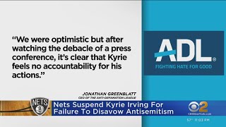 Nets suspend Kyrie Irving for failure to disavow antisemitism