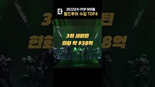 kpop 케이팝 아이돌 월드투어 수입 순위 TOP4 #shorts