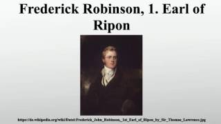 Frederick Robinson, 1. Earl of Ripon