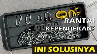 Alternatif sambung rantai yang tepat guna. Carabiner, Quick Link, Shackle - Segel, dan Hammer Lock