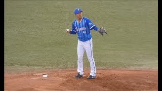 横浜DeNAベイスターズ2軍　1回裏　京山将弥投手の投球風景20190317ヤクルト戸田球場