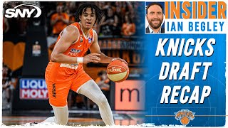 NBA Insider reacts to the Knicks drafting shooting guard Pacome Dadiet of France | SNY