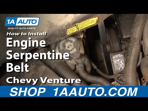 How To Install Replace Engine Serpentine Belt Chevy Venture Montana 3.4L 97-98 1AAuto.com How To Install Replace Engine Serpentine Belt Chevy Venture Montana 3.4L 97-98 1AAuto.com
