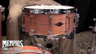 Craviotto 14 x 6.5 Custom Shop BB/BB Mahogany Snare Drum w/ Walnut Inlay