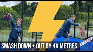 How To Pop The Ball OUT Of The Court In Padel (4x Metres)