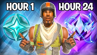 Unranked to Unreal Speedrun In 24 Hours! (Fortnite Ranked)