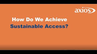 How can we achieve sustainable access to treatment?