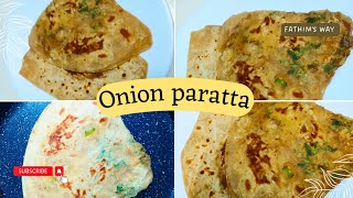 Onion paratha ||Indian recipe ||Onion stuffing paratha ||chappathirecipe  @fathimsway