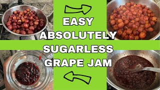 How to make sugar free Jam With grapes | EASY RECIPE [ABSOLUTELY NO SUGAR ADDED]