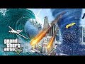 HUGE TORNADO TSUNAMI AND METEORS DESTROY LOS SANTOS - GTA 5 REAL LIFE MOD SAVING FRANKLIN & TREVOR