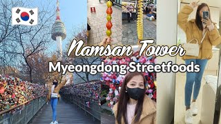 Namsan Tower + Myeongdong | Seoul South Korea vlog 2