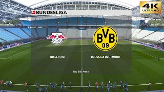 PES 2020 (PC) RB Leipzig vs Borussia Dortmund | REALISTIC BUNDESLIGA PREDICTION | 20/6/2020 | 4K