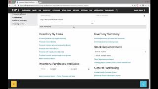 ERPLY Tutorials - Inventory Report