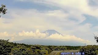 【HD画質】富士山ライブカメラ2023.7.18-2 朝霧高原 より(mt.fuji  live  camera)　＃富士山　＃ライブカメラ　＃朝霧高原