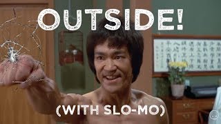 Bruce Lee 'Outside' clip Enter the Dragon (Slo-Mo)