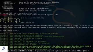 sql injection using kali linux
