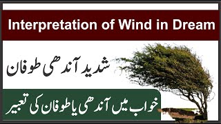 Interpretation of Wind in Dream Tabeer Ur Roya || Khwab mein Aandhi Ya Tofan dekhne ki Tabeer