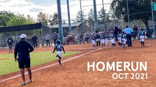 アメリカ少年野球 初めてのホームランを打ちました。 小学校3年生 8歳 I hit my first OTF Homerun!