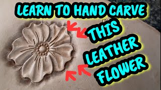 Learn to hand carve a traditional leather craft flower / bdiamondleather