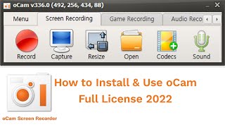របៀបតម្លើង និងប្រើប្រាស់កម្មវិធី oCam Full License | Kimsroy Designer