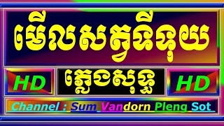 មើលសត្វទីទុយ ភ្លេងសុទ្ធអកកាដង់ look at bowl cambodia karaoke cover new version YamahaPSR S770playing