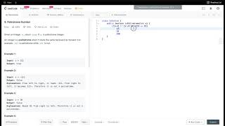 LeetCode #9 Palindrome Number - Coding Interview Problem with Java Solution