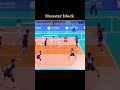 monster Block by😱 #yujinishida🏐 #shorts #only_shorts #volleyball