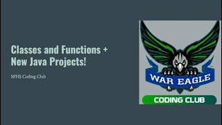 Java Classes and Functions + Sending Emails with Java