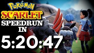 Pokémon Scarlet Any% Speedrun in 5:20:47 [Former World Record]