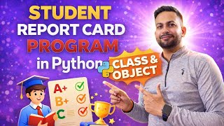Python Program on Student Report Card ๐ Using Class & Object (OOP Project) #coding #python