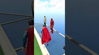 GTA 5 Epic Ragdolls - Spider Man Jumps/Fails Ep.5721 #Shorts #gta5