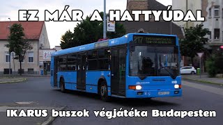 2024.07.03. Ikarus 412-es buszok hattyúdala Budapesten. Két kocsi is jutott a 217-esre(BPO 220, 221)