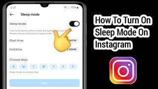 How To Turn On Sleep Mode On Instagram | iOS \u0026 Android