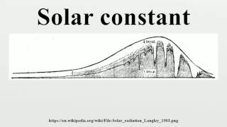 Solar constant
