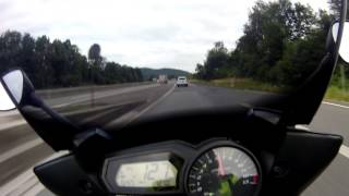 FZ1 Fazer auf der Autobahn mit 271 km/h Spitze