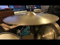 drift drums 20” zildjian avedis 1960s light ride 1895 grams