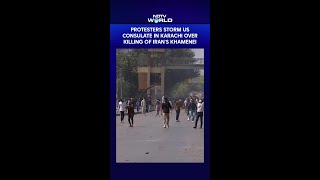 Pakistani Protesters Storm US Consulate In Karachi Over Killing Of Iran's Khamenei