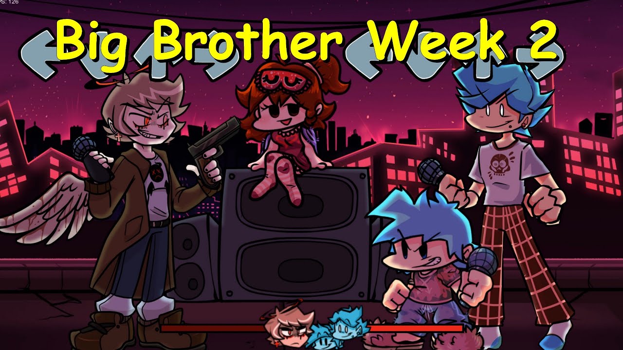 Friday Night Funkin Big Brother Mod Update Week 2 Fnf Mod Hard