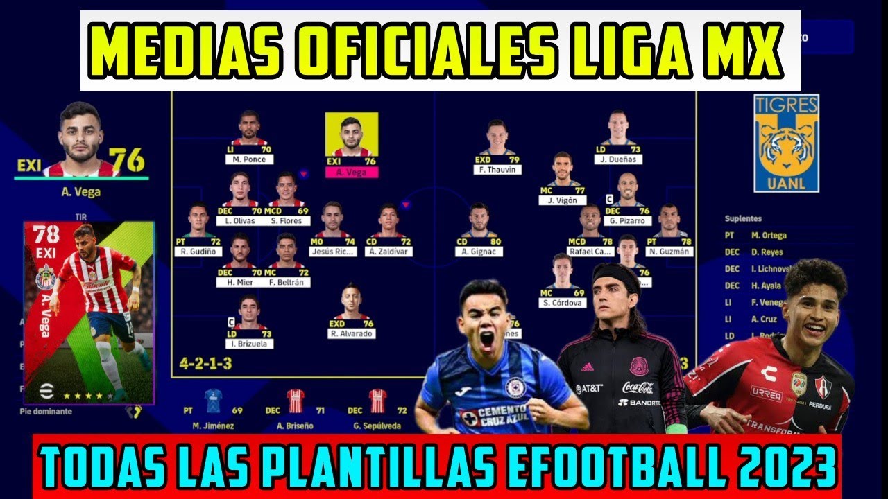 Todas Las Valoraciones Oficiales De La LIGA MX En EFootball 2023 ...