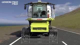 CLAAS LEXION 760 750 TERRA TRAC transport width