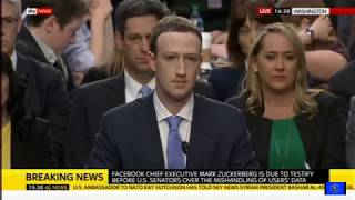 Facebook and Cambridge Analytica: Mark Zuckerberg gives evidence to the US Senate Committee