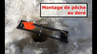 Comment faire un montage de pêche blanche pour le doré - Walleye ice fishing setup