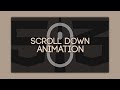 Scroll Down Animation | HTML & CSS